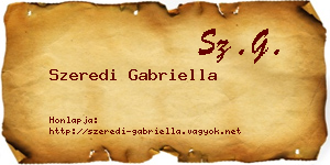 Szeredi Gabriella névjegykártya